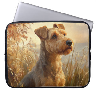 SCHILDERIJ VAN EEN LAKELAND TERRIER HOND LAPTOP SLEEVE
