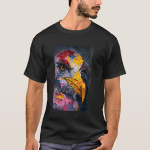 Schilderij van een meeuw Olieverf Schilderen T-shirt