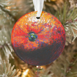 schilderij van een oranje citrusvruchtenversiering ornament