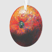 schilderij van een oranje citrusvruchtenversiering ornament (voorkant)