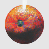 schilderij van een oranje citrusvruchtenversiering ornament (voorkant)