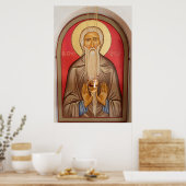 Schilderij van een oude heilige poster (Keuken)