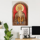 Schilderij van een oude heilige poster (Thuiskantoor)