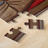 Schilderij van een oudere heilige legpuzzel (Zijkant)