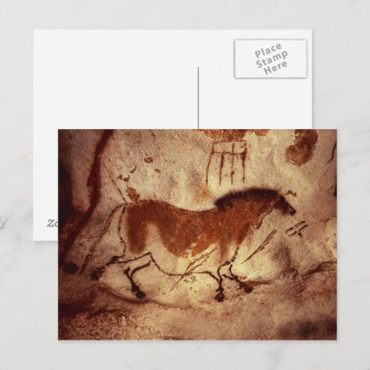 Schilderij van een paard, c.17000 BC Briefkaart (Voorkant / Achterkant)
