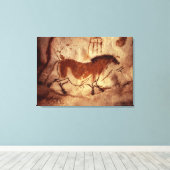 Schilderij van een paard, c.17000 BC Canvas Afdruk (Insitu (Houten vloer))