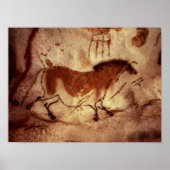 Schilderij van een paard, c.17000 BC Poster (Voorkant)