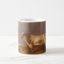 schilderij van een Shorthorn Bull Koffiemok