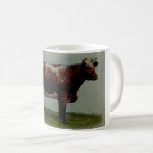  schilderij van een Shorthorn Cow Koffiemok (Voorkant rechts)