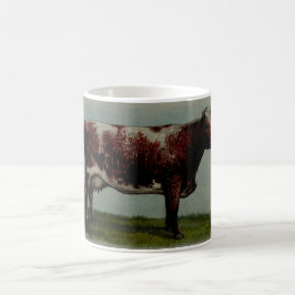 schilderij van een Shorthorn Cow Koffiemok
