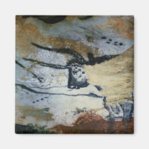 Schilderij van een stier met lange horens magneet