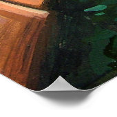 Schilderij van een Venetiaans kanaal Poster (Hoek)