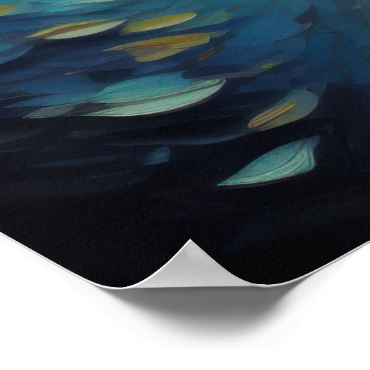 Schilderij van een vrouw poster (Hoek)