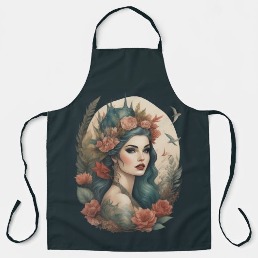 Schilderij van een vrouw schort (Voorkant)