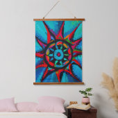 Schilderij van een wiel hangend wandkleed (Slaapkamer)