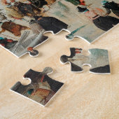 Schilderij van een Winter Christmas Town Legpuzzel (Zijkant)