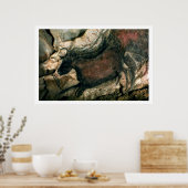 Schilderij van een zwarte stier, c.17000 BC (grot  Poster (Keuken)