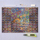 schilderij van eenden tissuepapier (Craft)