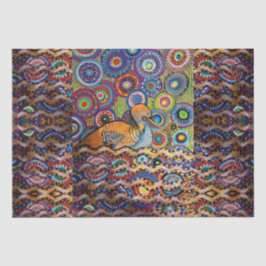 schilderij van eenden tissuepapier