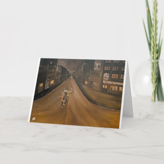 Schilderij van El Toro Torturado door Alfred Fox Kaart (Voorkant)