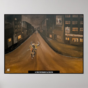 Schilderij van El Toro Torturado door Alfred Fox Poster