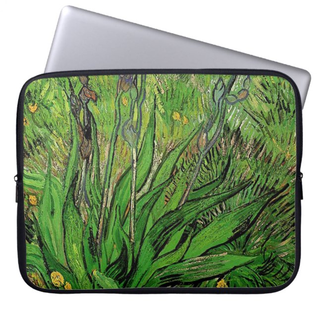 schilderij van  florenolie, Iris van Van Gogh Laptop Sleeve (Voorkant)