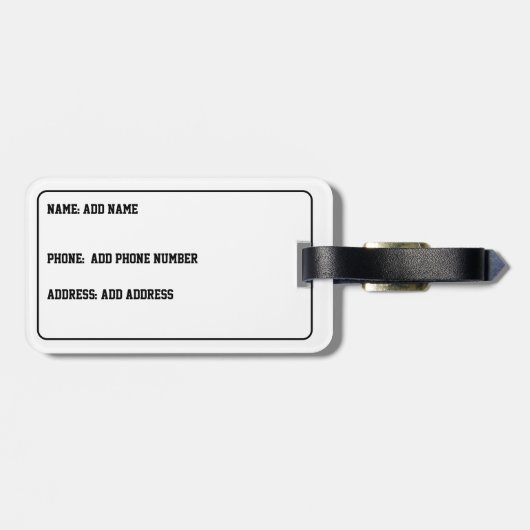 schilderij van Franse bulldog in pop stijl Bagagelabel (Achterkant horizontaal)