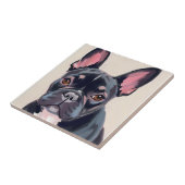 Schilderij van Franse Bulldog Tegeltje (Zijkant)