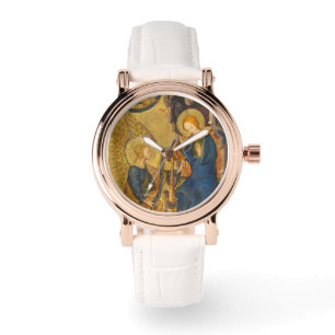Schilderij van Gabriël en Maria Horloge