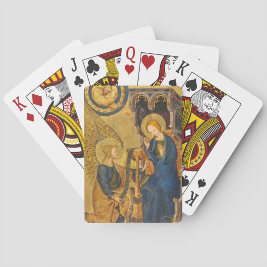 Schilderij van Gabriël en Maria Pokerkaarten (Achterkant)