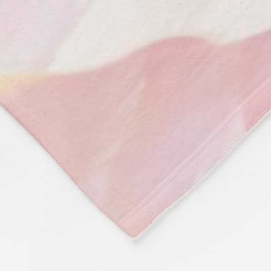 Schilderij van gele en roze rozen fleece deken (Hoek)