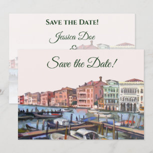 Schilderij van Grand Canal, Venetië, Italië Huweli Kaart