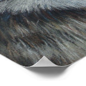 schilderij van grijze wolf poster (Hoek)