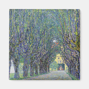 schilderij van Gustav Klimt, Allee at Schloss Kamm Magneet