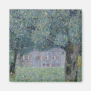 schilderij van Gustav Klimt, boerderij in Opper-Oo Magneet
