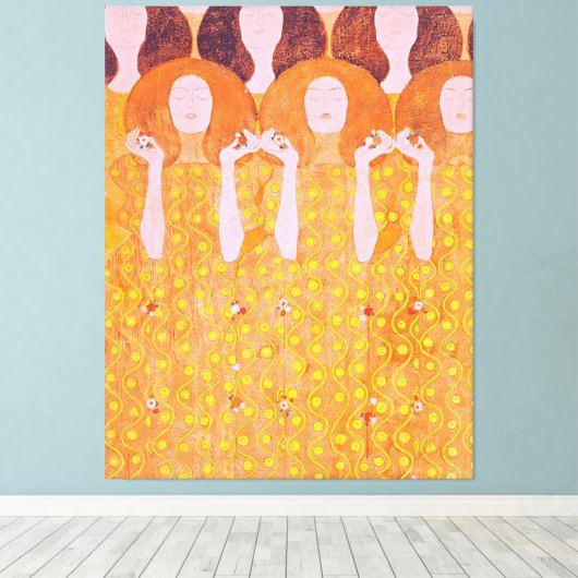 schilderij van Gustav Klimt Canvas Afdruk (Insitu (Houten vloer))