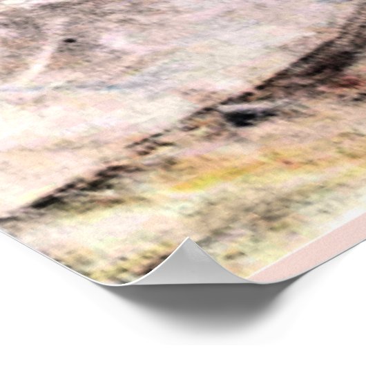 schilderij van Gustav Klimt, Der Schwarze Hut Poster (Hoek)