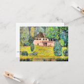 schilderij van Gustav Klimt, Litzlbergkeller, Kaart (Voorkant / Achterkant in situ)