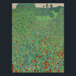 schilderij van Gustav Klimt, Mohnfeld Perfect Poster<br><div class="desc">Mohnfeld,  beroemd landschapsschilderij van Gustav Klimt</div>