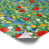 schilderij van Gustav Klimt, Mohnfeld Perfect Poster (Hoek)