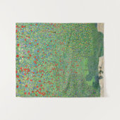 schilderij van Gustav Klimt, Mohnfeld Wandkleed (Voorkant (horizontaal))