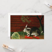 Schilderij van Henri Rousseau, Konijn Kaart (Voorkant / Achterkant in situ)