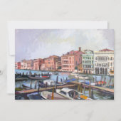 Schilderij van het Canal Grande | repetitiediner Kaart (Achterkant)