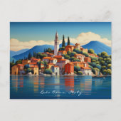 Schilderij van het Comomeer | Italië Reizen | Kuns Briefkaart (Voorkant)