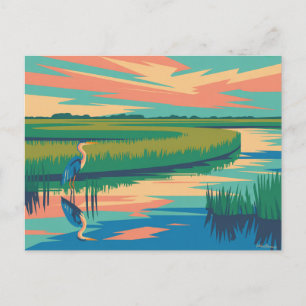 Schilderij van het Everglades National Park Briefkaart