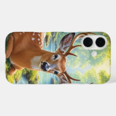 Schilderij van het hertenbos Case-Mate iPhone case (Achterkant (horizontaal))