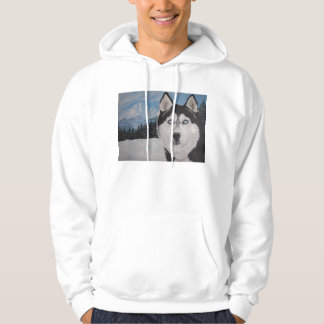 schilderij van Husky Hoodie