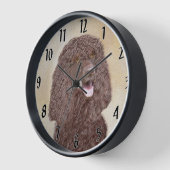 Schilderij van Ierse Water Spaniel - Originele Hon (Hoek)