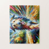 Schilderij van Ierse wolfshond Akryltryk Hond Legpuzzel (Verticaal)