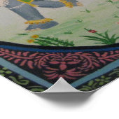 schilderij van indian Elephant Poster (Hoek)